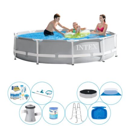 Intex Prism Frame Ronde 305x76 cm - Set de piscine Deluxe