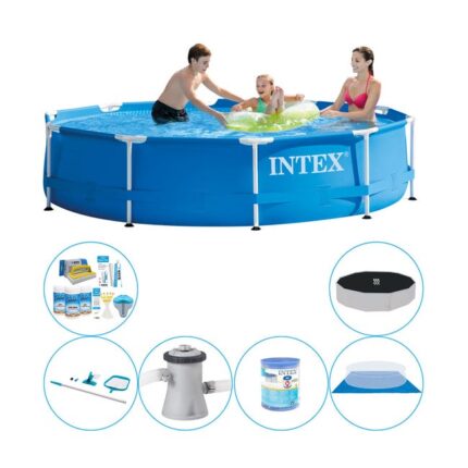Offre combi de piscine - Intex Metal Frame Ronde 305x76 cm
