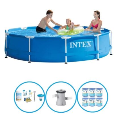 Intex Piscine Metal Frame - Ensemble de Piscines - 305x76 cm