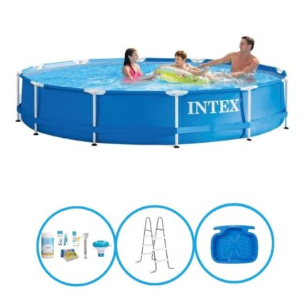 Intex Piscine Metal Frame 366x76 cm - Avec accessoires