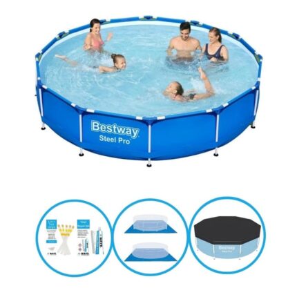Bestway Piscine Steel Pro - Avec des accessoires - 366x76 cm