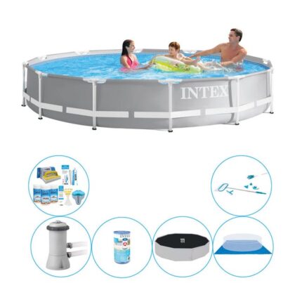 Intex Prism Frame Ronde 366x76 cm - Set de piscine combinée