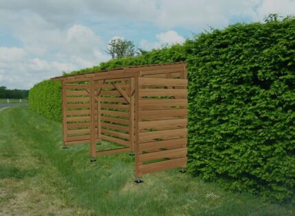 Abri Vélo 4m Jardinatoire Couvert Cl3 Marron