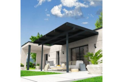 Pergola solaire POWER Gris anthracite 4,586x3,494m 3200W