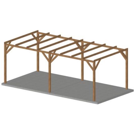 Pergola en bois massif 6x3, classe 3, durable