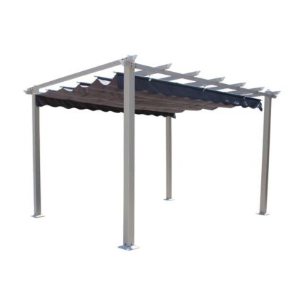 Pergola extérieur extérieur en aluminium en aluminium 3x3 avec une feuille ouverte dans la carcole Beijing