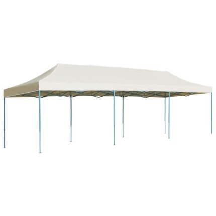 The Living Store - Tente de réception pliable 3x9 m Blanc cassé