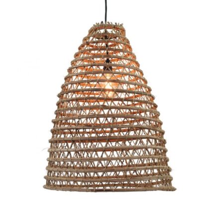 N80 suspension extérieur tressée en fibres de palmier D.48cm