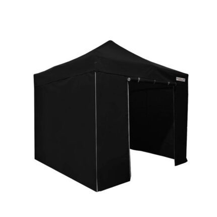 FRANCE BARNUMS | Chapiteau Tonnelle Tente pliante en Acier 30mm | 3x3m Pack murs - Noir