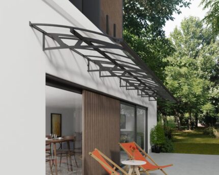 Canopia Marquise de porte Amsterdam Gris 892 X 139