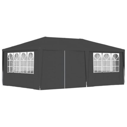 Maison Exclusive - Tente de réception et parois latérales 4x6 m Anthracite 90 g/m²