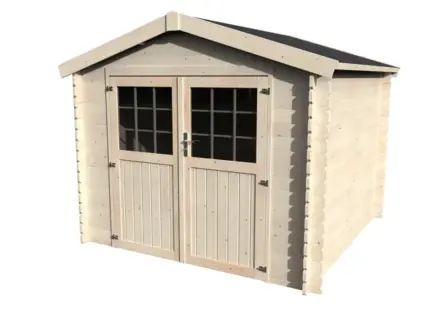 Abri de jardin bois NATERIAL Kabeo axess Ep.28 mm, 7.2 m²