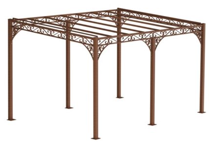 ELEO Sardegna pergola luxueuse résistante à l'hiver | pergola rectangulaire non traité 3 x 4 m | Tonnelle pour votre terrasse