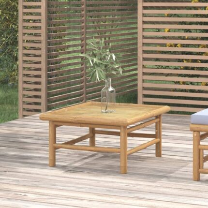 Table de jardin 65x55x30 cm bambou vidaXL