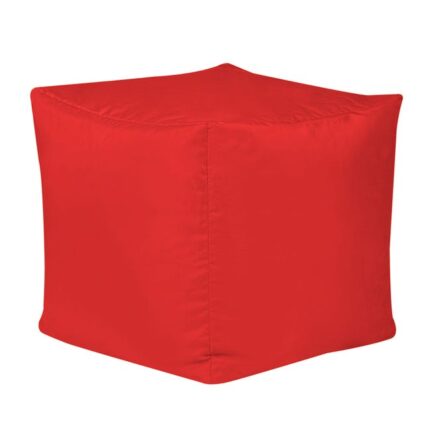 Pouf rond Veeva extérieur rouge, 38x38cm Oeko-Tex®