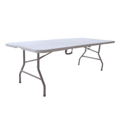 Table pliante en acier et en plastique 240x76x74 h cm