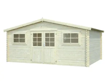 Abri de jardin bois WHITEWOOD Ldd abri luxembourg 2 28mm 17m² Ep.28 mm, 17.42 m²