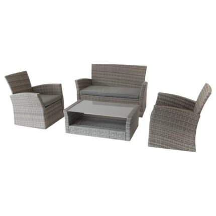 Salon de jardin marron 159570 HESPERIDE, 4 personnes