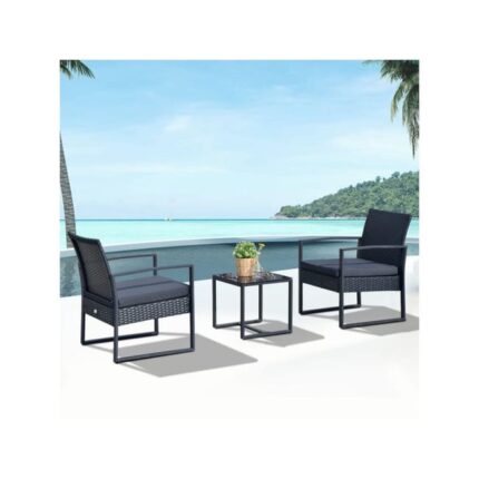 Salon de Jardin Noir Echo