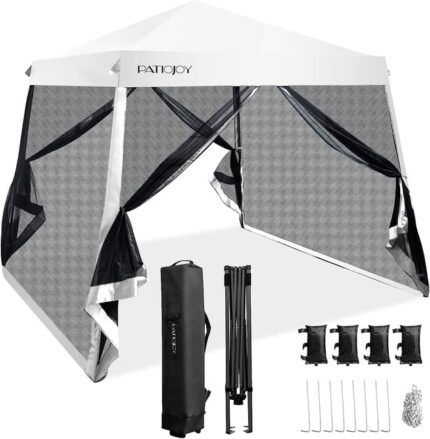 Tonnelle Pliante 3 M x 3 M Imperméable Protection UV (Blanc)