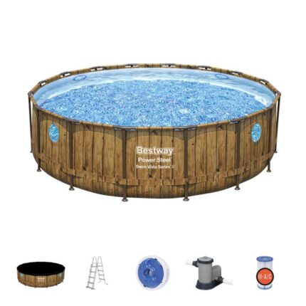 Piscine hors-sol Swimvista BESTWAY, rond Diam.4.88 x H.1.1 m