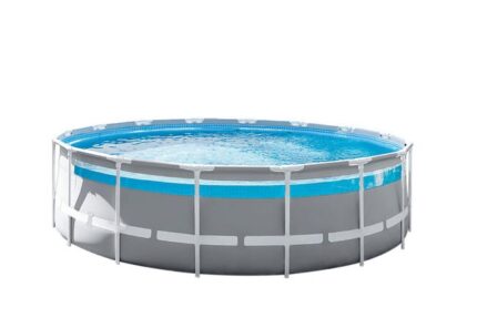 Kit piscine tubulaire Clearview INTEX, D.4,88m x H.1,22m