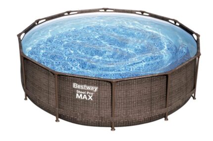 Piscine hors-sol tubulaire Steel Pro Max BESTWAY, Diam.3.66 x H.1 m