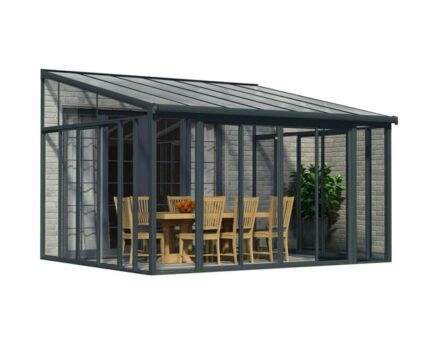 Pergola autoportante PALRAM Sanremo, aluminium gris