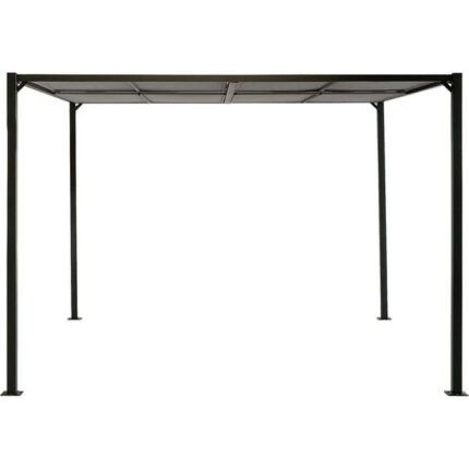 Pergola Métal Noir MEOUNES ALINEA - L300 x larg300 x H220 cm