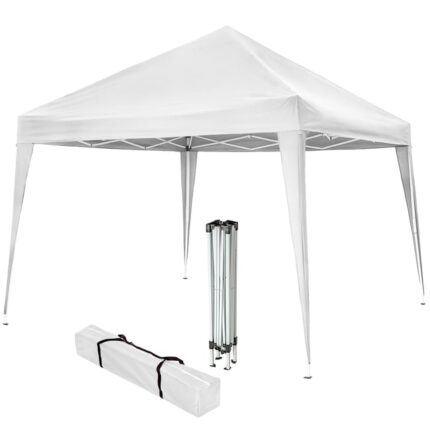Tectake Tonnelle pliable Linosa 3x3m - blanc