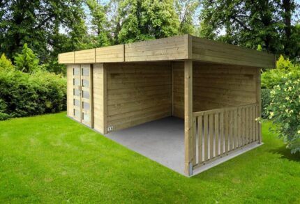 Abri de jardin bois SOLID Ep.28 mm, 8.17 m²