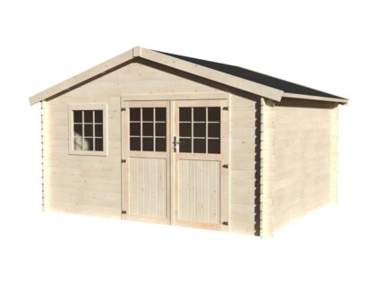 Abri de jardin bois NATERIAL Kimo axess Ep.28 mm, 12.97 m²