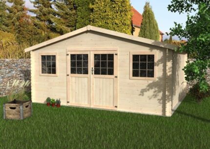 Abri de jardin bois DECOR ET JARDIN Floridan Ep.28 mm, 19.02 m²