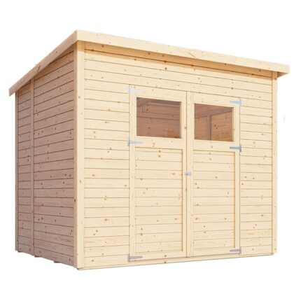 Abri de jardin bois BERTILO Abri amrum b 238x180x210cm 4,28m² Ep.14 mm, 4.28 m²