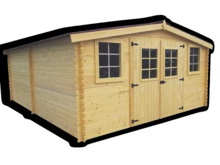 Abri de jardin bois HABRITA Ba 4050.02 n Ep.28 mm, 20.97 m²