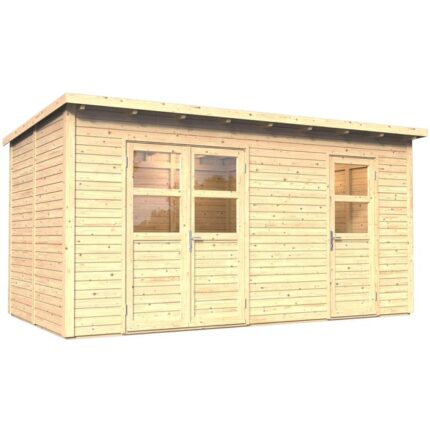 Abri de jardin bois BERTILO Laisholm2 Ep.19 mm, 10.46 m²