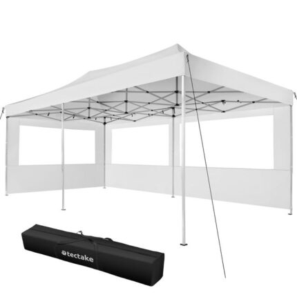 TECTAKE Pavillon de jardin 6 x 3 m, avec Cadre en aluminium Étanche