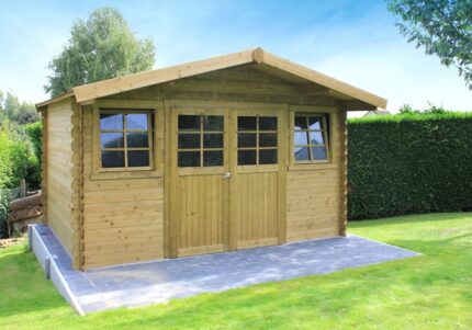 Abri de jardin bois SOLID Ep.28 mm, 11.56 m²