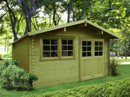 Abri de jardin bois SOLID Ep.28 mm, 12.46 m²