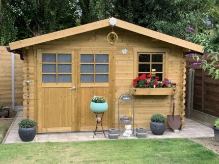 Abri de jardin bois SOLID Ep.28 mm, 10.67 m²