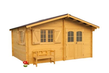 Abri de jardin bois HABRITA Nan 5040.02 n Ep.42 mm, 20 m²