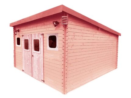 Abri de jardin bois HABRITA Dan 4040.02 Ep.28 mm, 17.14 m²