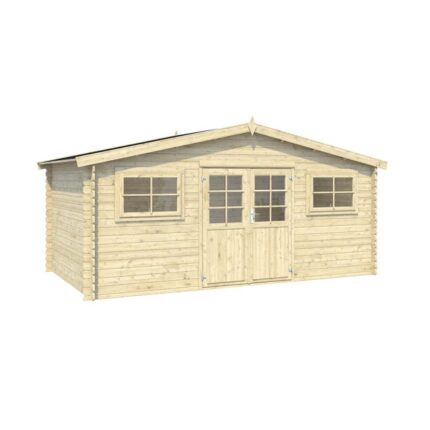 Abri de jardin bois WHITEWOOD Ldd abri luxembourg 1 28mm 13m² Ep.28 mm, 13.36 m²