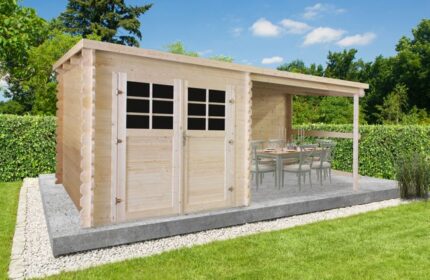 Abri de jardin bois SOLID Ep.28 mm, 5.66 m²