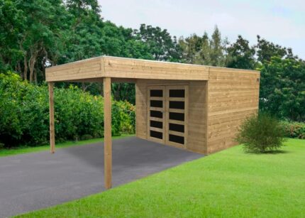 Abri de jardin bois SOLID Ep.19 mm, 8.69 m²