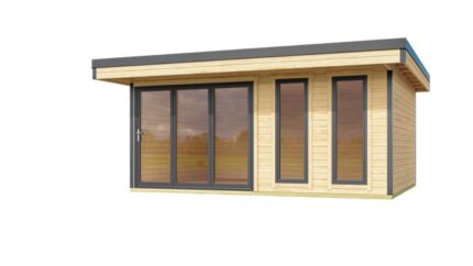 Abri de jardin Bois - Domeo 8+| 44mm | 19,22m²