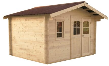 Abri de jardin bois HABRITA Nan 3530.02 n Ep.42 mm, 12.74 m²