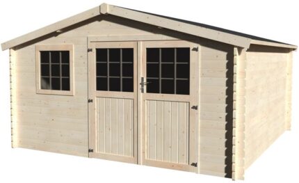 Abri de jardin bois DECOR ET JARDIN Vallauris Ep.34 mm, 15.84 m²