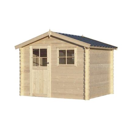 Chalet en bois 6.05 m² Ystad Avec plancher + gouttière Gardenas