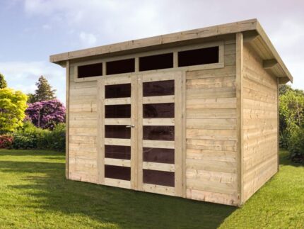 Abri de jardin bois SOLID Ep.28 mm, 9.12 m²